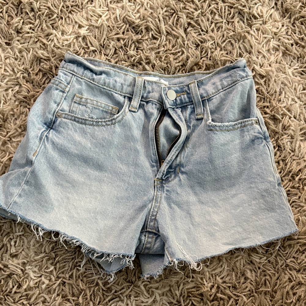 Altar'd State Light Wash Jean Shorts
